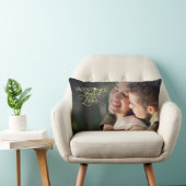 Minimalist Valentine’s Modern Photo Calligraphy ランバークッション (椅子)