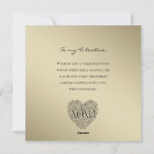 Minimalist Valentine's Day  Line Art シーズンカード (裏面)