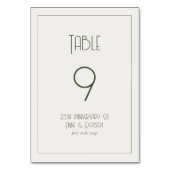 Minimalist vintage テーブルナンバー (裏面)