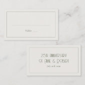 Minimalist vintage プレイスカード (正面/裏面)