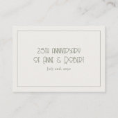 Minimalist vintage プレイスカード (裏面)