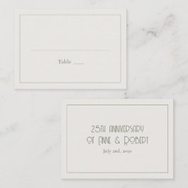 Minimalist vintage プレイスカード