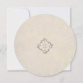 Minimalist Vintage Boho Wedding Invitation (裏面)