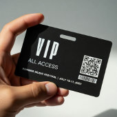 Minimalist VIP All Access Pass Badge Template  バッジ