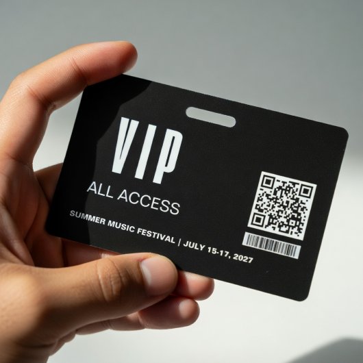 Minimalist VIP All Access Pass Badge Template  バッジ