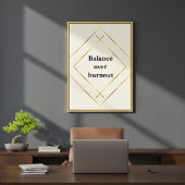 Minimalist Wall Art Neutral Office Print Wall Art ポスター
