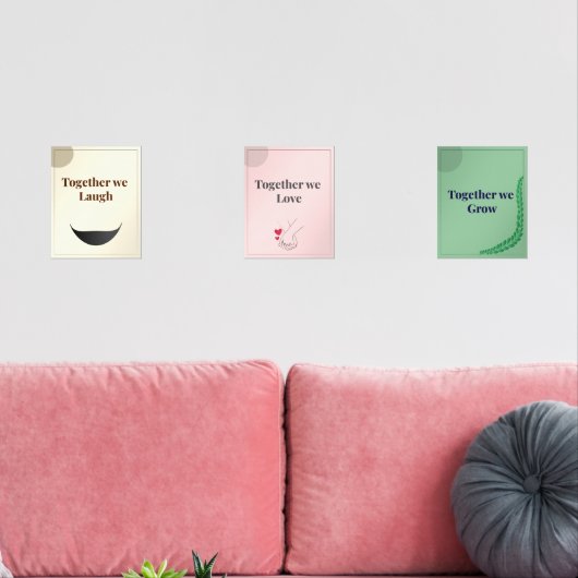 Minimalist Wall Art set of 3 (リビング)