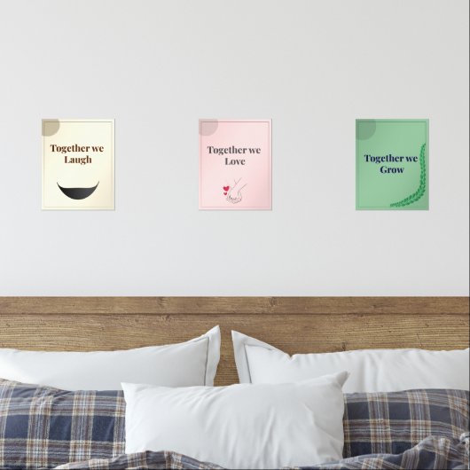 Minimalist Wall Art set of 3 (寝室)