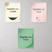 Minimalist Wall Art set of 3 (正面)