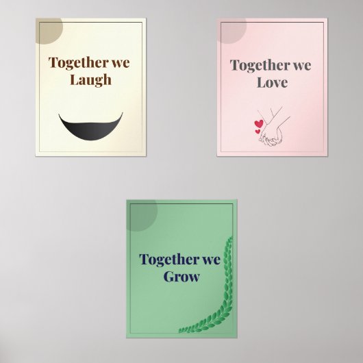 Minimalist Wall Art set of 3 (正面)