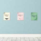 Minimalist Wall Art set of 3 (ウッドフロア)