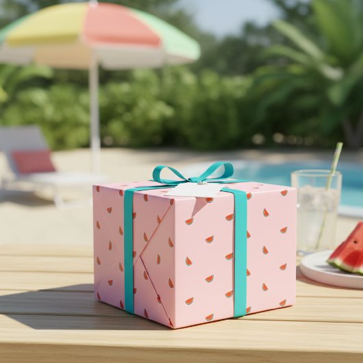 Minimalist Watermelon Pattern Gift Wrap Paper ラッピングペーパー