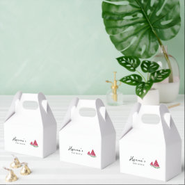 Minimalist Watermelon Summer Baby Shower フェイバーボックス