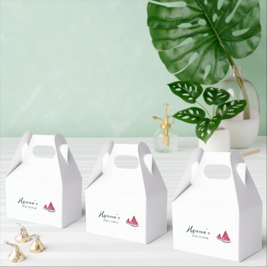 Minimalist Watermelon Summer Baby Shower  フェイバーボックス (複数)