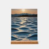 Minimalist Waves at Dawn アクリルサイン (正面)