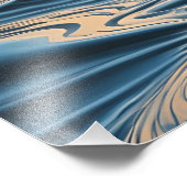 Minimalist Waves at Dawn フォトプリント (角)