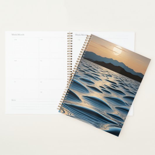 Minimalist Waves at Dawn プランナー手帳 (ディスプレー)