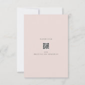 Minimalist Wedding | ウォームブラッシュ サンキューカード (裏面)