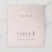Minimalist Wedding | ウォーム ブラッシュ プレイスカード (外部開封)