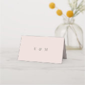 Minimalist Wedding | ウォーム ブラッシュ プレイスカード (裏面)