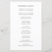 Minimalist Wedding | カリグラフィー式次第 (裏面)