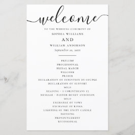 Minimalist Wedding | カリグラフィー式次第