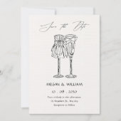 Minimalist wedding セーブザデート (正面)