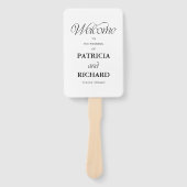 Minimalist Wedding Ceremony Order of Service  ハンドファン (正面)