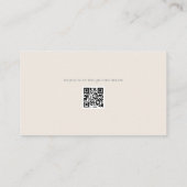 Minimalist Wedding Details Card Soft Beige エンクロージャーカード (裏面)