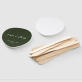 Minimalist Wedding Fan Keepsake ハンドファン (組立なし)