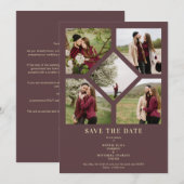 Minimalist Wedding Fancy 5 Photos Collage (正面/裏面)