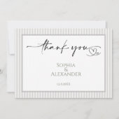 Minimalist Wedding Favor  サンキューカード (正面)