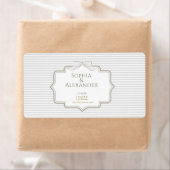 Minimalist Wedding Favor Labels ラベル (インサイチュ)