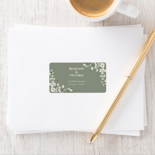 Minimalist Wedding Favor Labels ラベル (インサイチュ)
