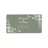 Minimalist Wedding Favor Labels ラベル (正面)