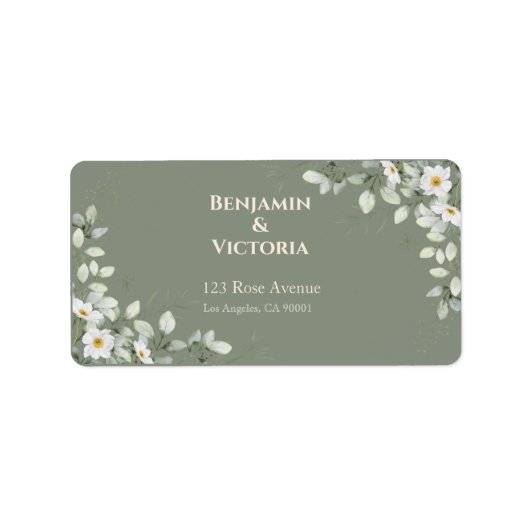 Minimalist Wedding Favor Labels ラベル (正面)