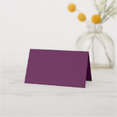 Minimalist Wedding folded table escort card プレイスカード (裏面)