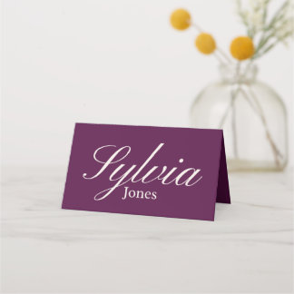 Minimalist Wedding folded table escort card プレイスカード