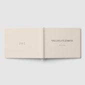 Minimalist Wedding Guest Book | ソフトラテ ゲストブック (全面)