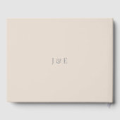 Minimalist Wedding Guest Book | ソフトラテ ゲストブック (裏面)