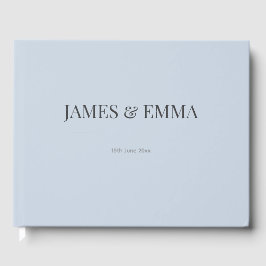Minimalist Wedding Guest Book | ダスキーブルー ゲストブック