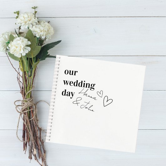 Minimalist Wedding Guest Book ノートブック