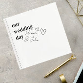 Minimalist Wedding Guest Book ノートブック