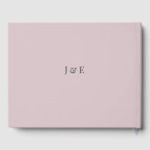 Minimalist Wedding Guest Book Dusty Rose  ゲストブック (裏面)