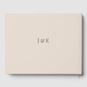 Minimalist Wedding Guest Book Soft Latte ゲストブック (裏面)