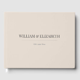 Minimalist Wedding Guest Book | Soft Latte ゲストブック