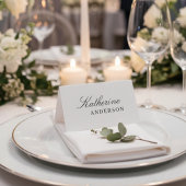 Minimalist Wedding Guest Dinner Party  プレイスカード