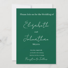 minimalist Wedding Invitation 招待状