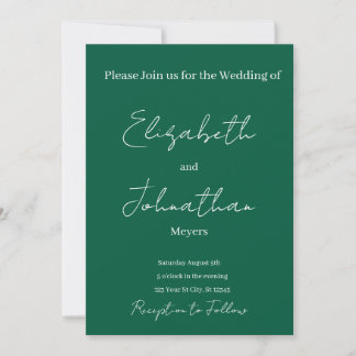 minimalist Wedding Invitation 招待状