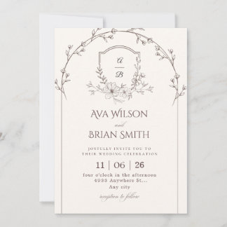 Minimalist Wedding Invitation 招待状